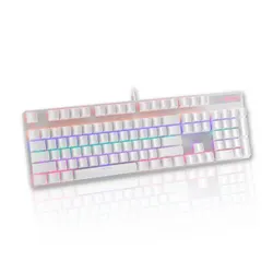 RAPOO V500PRO White Edition Full Size Mechanical USB-a Gaming Keyboard